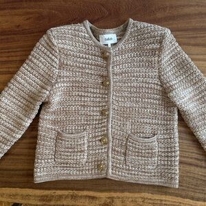 Ba&sh Taupe Knit Cardigan